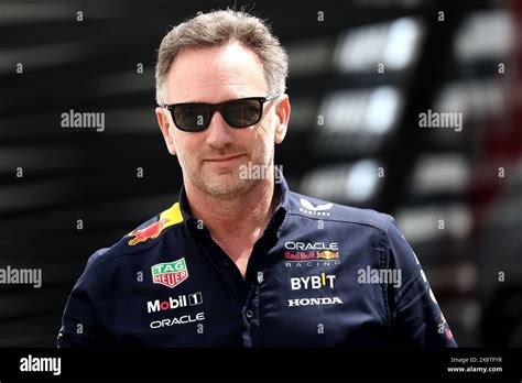 Christian Horner Team Principal Of Red Bull Racing Looks On During