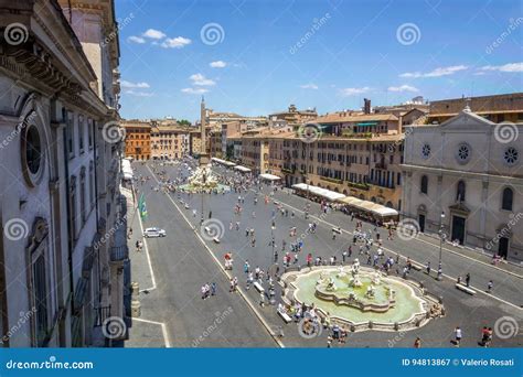 Aerial View Of Piazza Navona Editorial Photography Image Of Navona