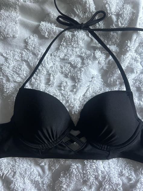 Aeropostale Push Up Halter Bikini Top Extra Depop