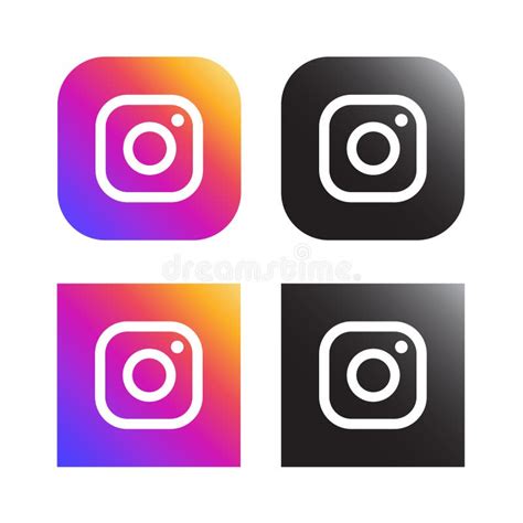 Rounded Instagram Logo For Web And Print Editorial Photography