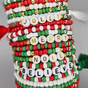 Christmas Bracelets Gift Merry Christmas Friendship Holiday Bracelets