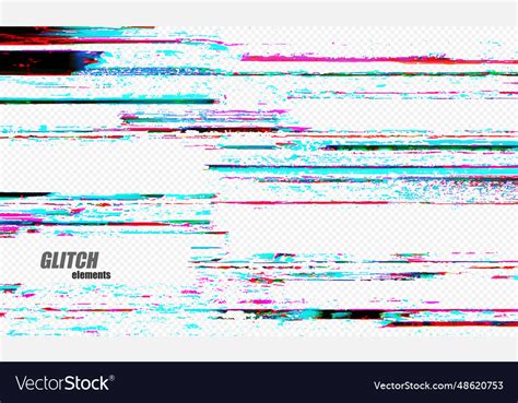 Abstract glitch digital color background Vector Image