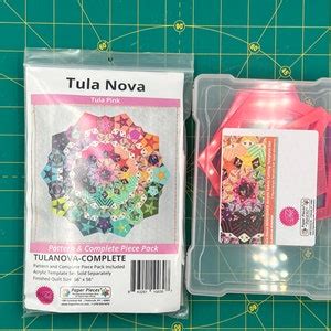 Tula Nova By Tula Pink EPP Quilt Kit Pattern Paper Pieces Windowed