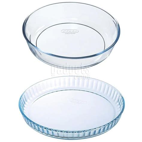 Set 2 Moldes Horno Pyrex Redondo Quiche Gadgets Cuina