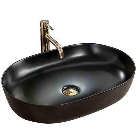 LAVABO DA APPOGGIO REA CLEO 61 BLACK MATT Leroy Merlin