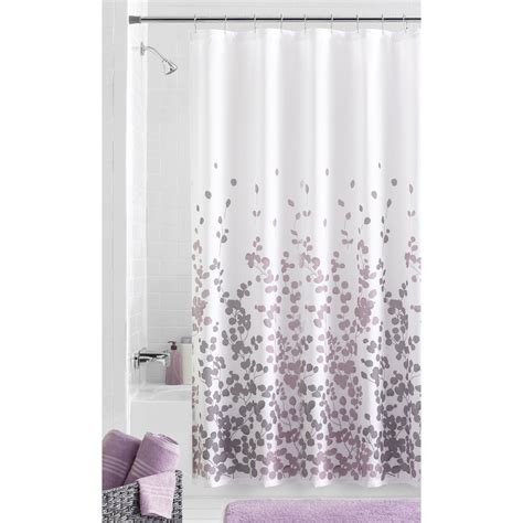 Purple Shower Curtain Space Saving Modern Interior Design Ideas And