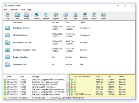 Diskboss Data Management Solution Diskboss Server Disk Space Monitor