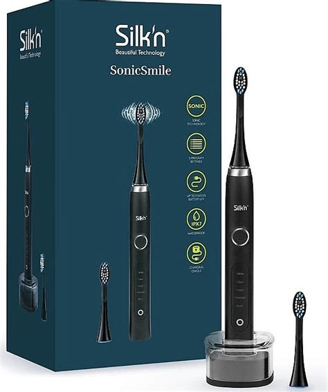 Silk n Sonic Smile Black Brosse à dents électrique Makeup fr