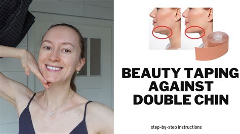 Get Rid Of Double Chin At Once Neck Stretching And Facial Taping To