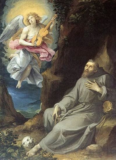 St Francis Consoled By An Angel Giuseppe Cesari Called Cavaliere Arpino