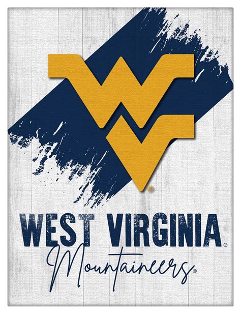 West Virginia University Logo Wall Decor Canvas | Holland Game Room