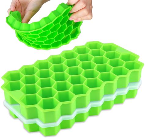 Ice Cube Trays Pack Food Grade Silicone Ice Cube Molds Ice Trays