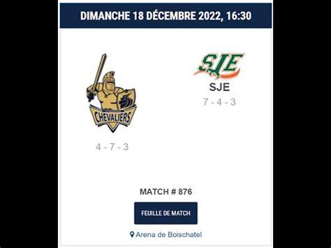 M13 D2 Chevaliers De La Seigneurie VS Condors De St Jean Eudes YouTube