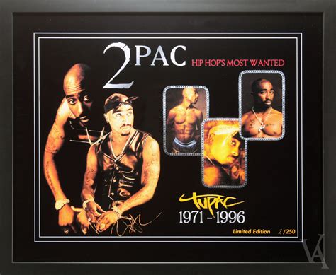 Pac Tupac Signed Framed Memorabilia Photos Framed Poster