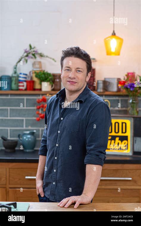 Jamie Oliver English Celebrity Chef Restauranteur Cooking For His