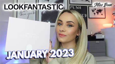 LOOKFANTASTIC BEAUTY BOX JANUARY 2023 UNBOXING FREE MYSTERY BOX CODE