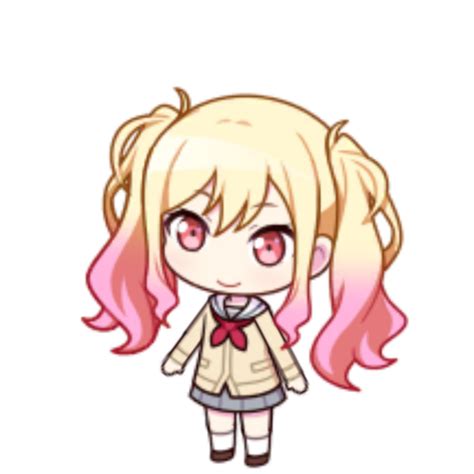 File Saki School Uniform Chibi Png Sekaipedia