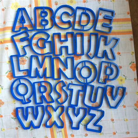 Descargar Archivo Stl Abecedario Cm Cortante Letras Alphabet Cookie