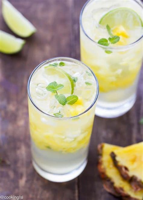 Pineapple Mojito Cocktail Recipe Cooking Lsl