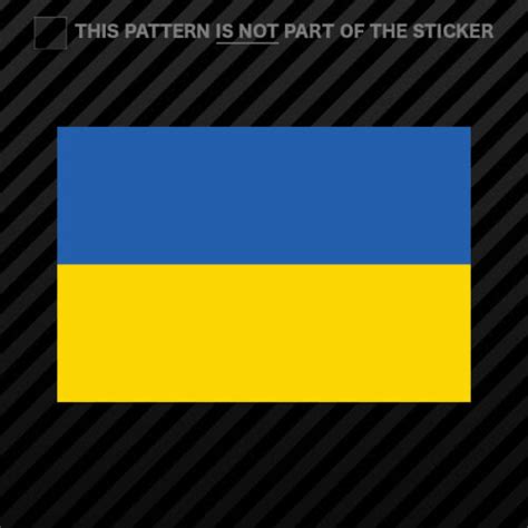 Ukrainian Flag Sticker Self Adhesive Vinyl Ukraine Ebay