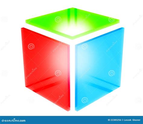 3d Rgb Square Icon Royalty Free Stock Image Image 22385256