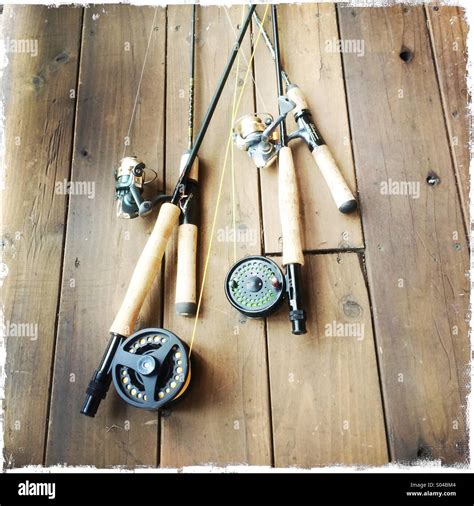 Fishing Poles Stock Photo Alamy