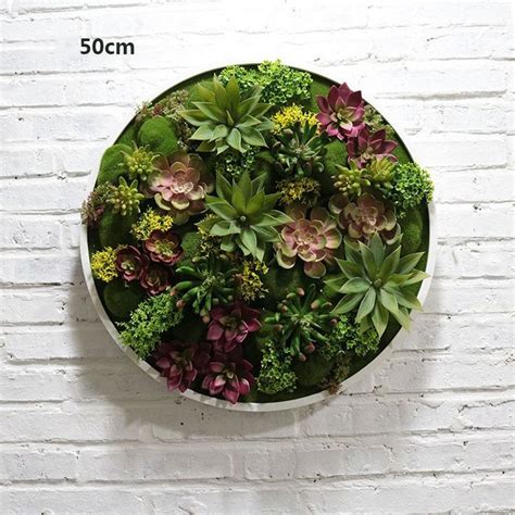 Artificial Plant Succulent Wall Art Plant Wall Wall Decoration Handmade