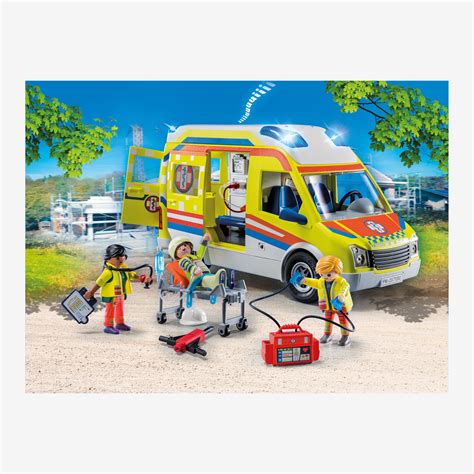 Playmobil Coffret Ambulance Avec Effets Lumineux Et Sonores Worldshop