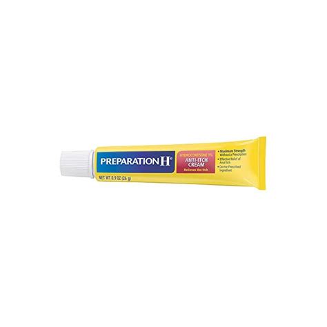 Preparation H Anti Itch Hemorrhoid Treatment Cream With Hydrocortisone