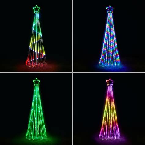 The Choreographed Light Show Tree Hammacher Schlemmer