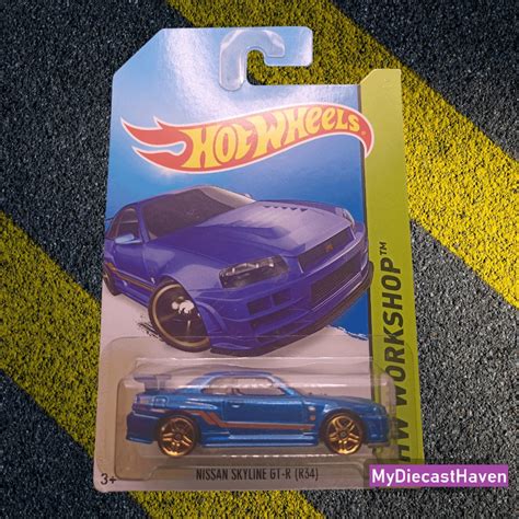 Hot Wheels Nissan Skyline Gt R R Blue Hobbies Toys Toys Games On Carousell