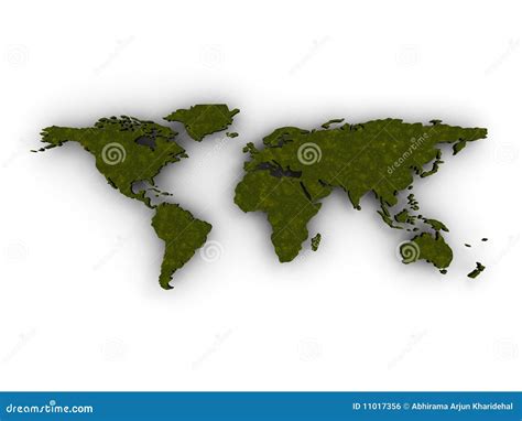 3d World Map Stock Illustration Illustration Of Earth 11017356