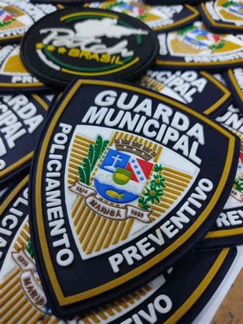 Patch Brasil Emborrachados Patch Emborrachado Guarda Municipal