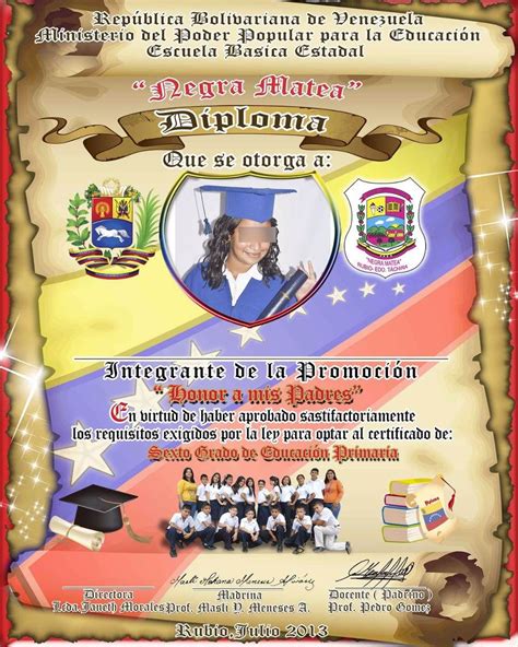 Modelos De Diplomas De 6to Grado Diploma Graduaci 243 N Diplomas De Graduaci 243 N 6to Grado Pre