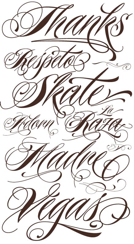 New Tattoo Font Released Jeff Hendrickson Design