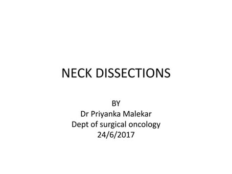 Neck Dissections Ppt