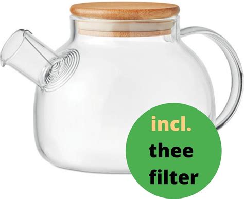 Theepot Van Glas Met Theezeef Theefilter Glazen Theepot Van 850 Ml