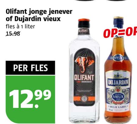 Olifant Jenever Vieux Folder Aanbieding Bij Poiesz Details