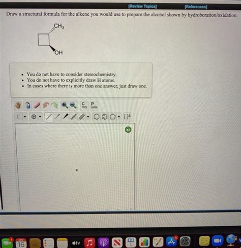 Solved Review Topica Draw A Structural Formula For The Chegg