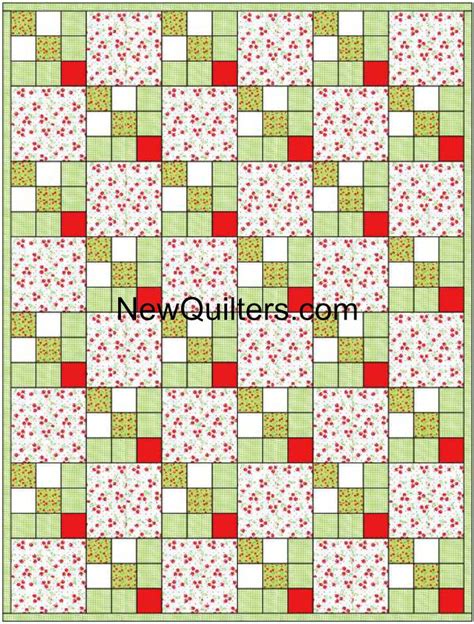 9 Nine Patc Quilt Block Pattern From Precut Squares Tshirt Quilt Pattern Quilt Block Patterns