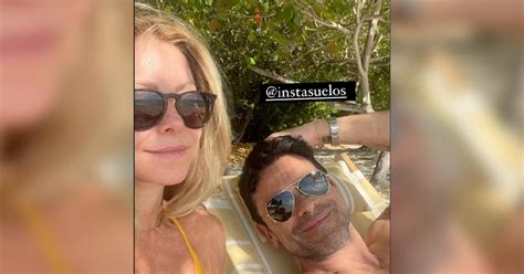 Kelly Ripa, Mark Consuelos Relax On The Beach Before Cohosting 'Live!'