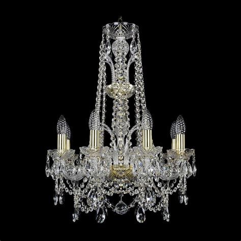 Люстра подвесная хрустальная золото 1411/8/160/XL-65 G - купить за ...