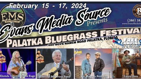 Bluegrass Music Festivals United States 2024 2025