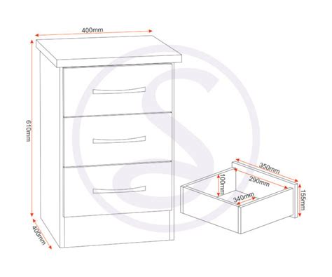 Nevada Drawer Bedside Sonoma Oak Effect Seconique