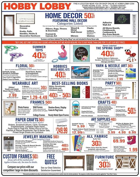 Hobby Lobby Weekly Ad 10 23 22 10 29 22 View Current Ad Deals