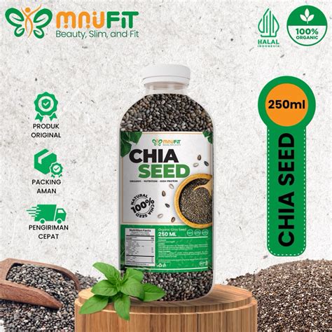 Jual Maufit Chia Seed Murni Organik Biji Chia Premium Pilihan