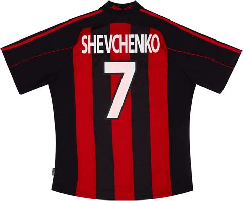 Ac Milan Home Shirt Shevchenko Excellent Xl