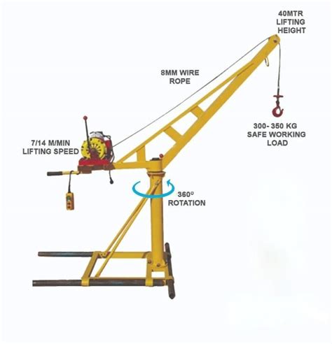 Mtr With Trolley Monkey Lift Crane Capacity Ton At Rs In Pune