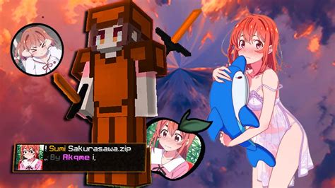 Sumi Sakurasawa 32x MINECRAFT BEDWARS PVP TEXTURE PACK Anime Texture