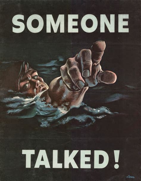 Someone Talked - Loose Lips Sink Ships WWII poster JPP Blank Template ...